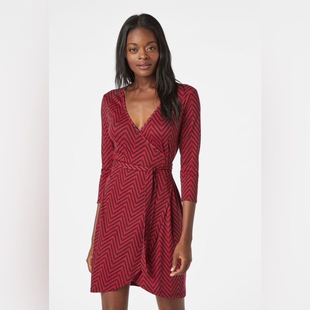 Knit Wrap Dress from JustFab